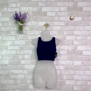 NWT Victoria’s Secret Scoop It Up Sports Bra Ink Blot Blue